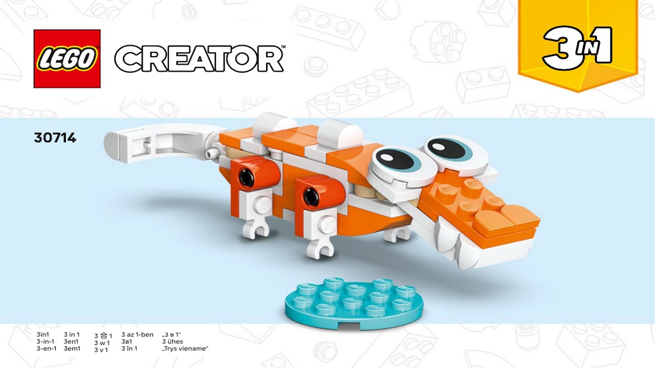 LEGO Instructions - Creator - 30714 - Orange Cat - 3 in 1 (Book 2)