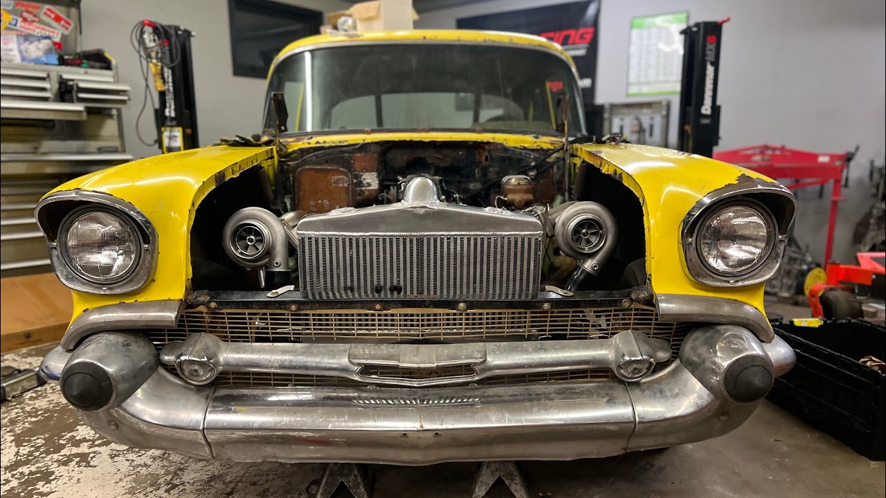 Twin Turbo 1957 Chevy TURBO KIT COMPLETED !!