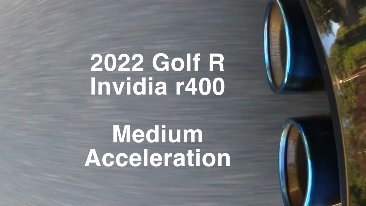 2022 Golf R MK8 with Invidia R400 exhaust