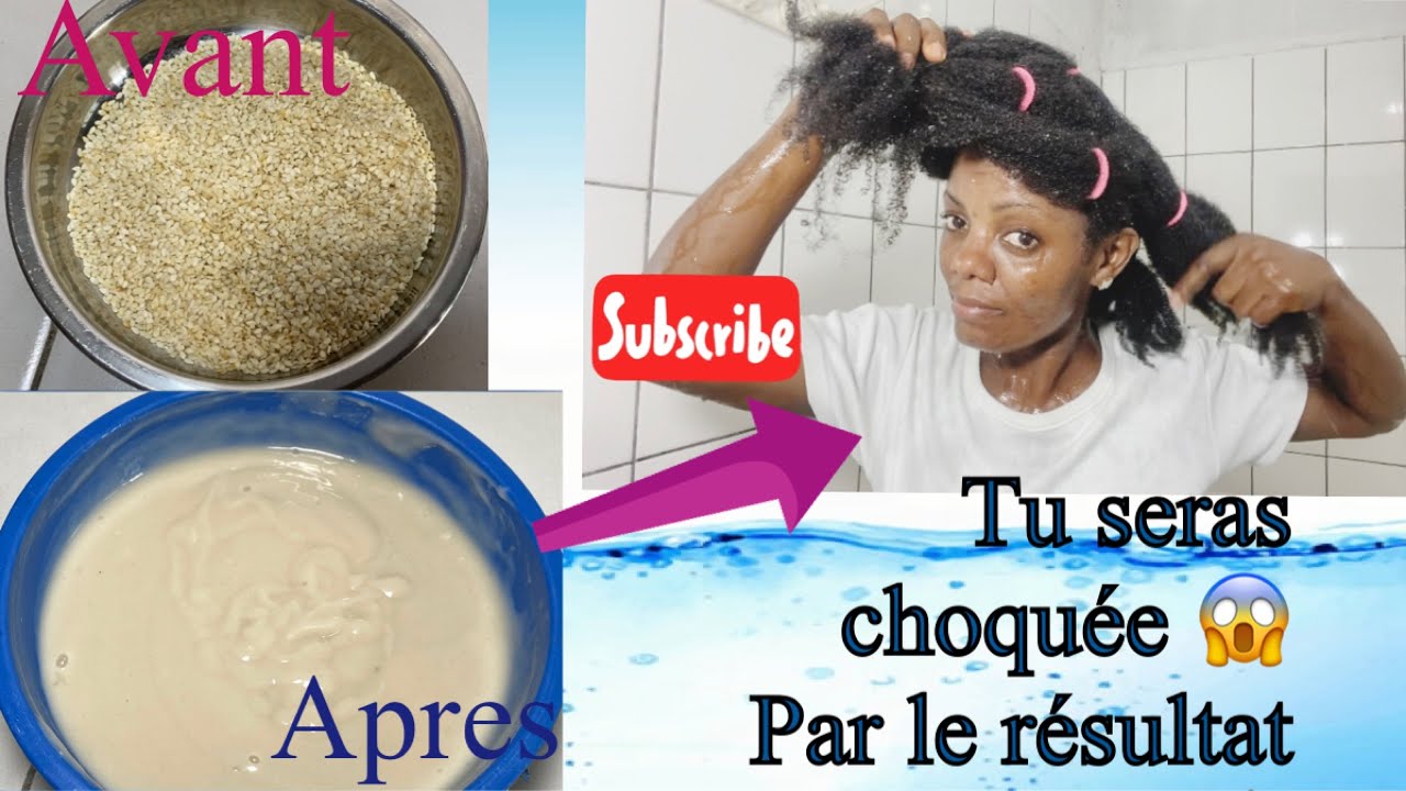 🍇#77  masque  au SESAM pour des cheveux BRILLANTS✨  DOUX, LONGS et VOLUMINEUX #poussecheveux