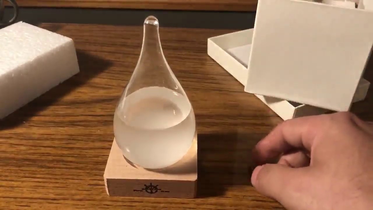 Storm Glass Weather Station Old Captain FitzRoy's Storm Cloud Barometers Crystal Weather Forecast Bo