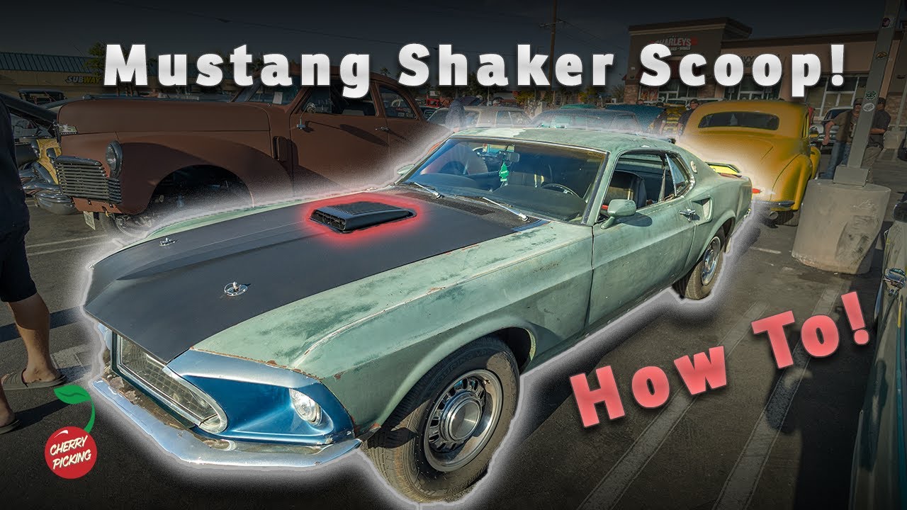 MUSTANG SHAKER SCOOP? EXTRA HORSEPOWER? - 1969 Mustang Shaker Scoop Install