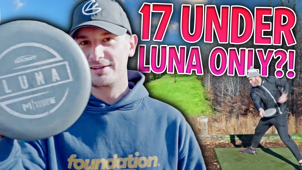 Can 4 of Us Beat AB's 17 Under Luna Round at New London?! | Disc Golf Challenge