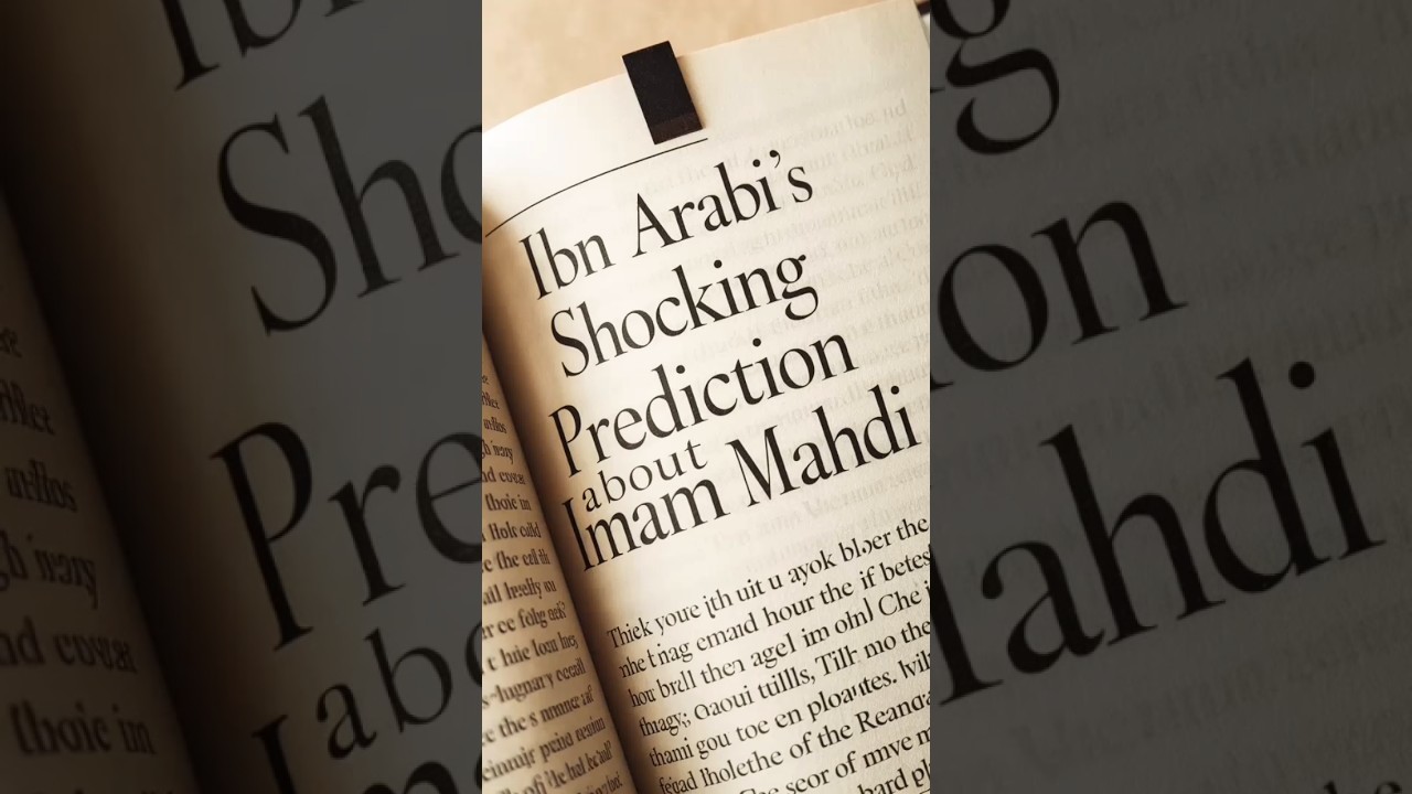 Ibn Arabi's Shocking Prediction About Imam Mahdi #ibnarabi #imammahdi