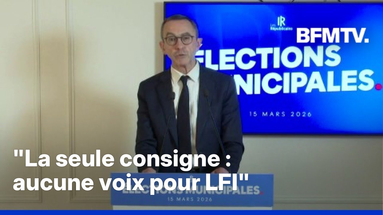 Municipales 2026: la prise de parole en intégralité de Bruno Retailleau à l'issue du premier tour