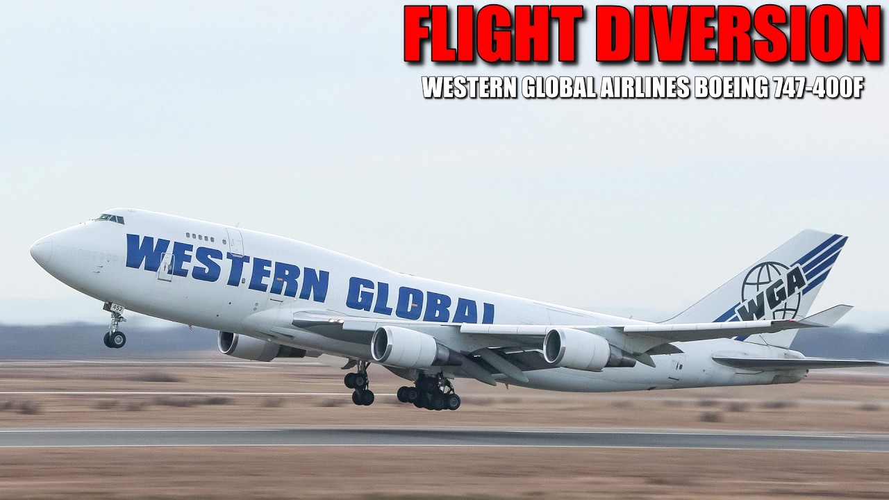[RARE VISITOR!] - Western Global Airlines Boeing 747-400F (N452SN) takeoff at Cologne Bonn Airport -