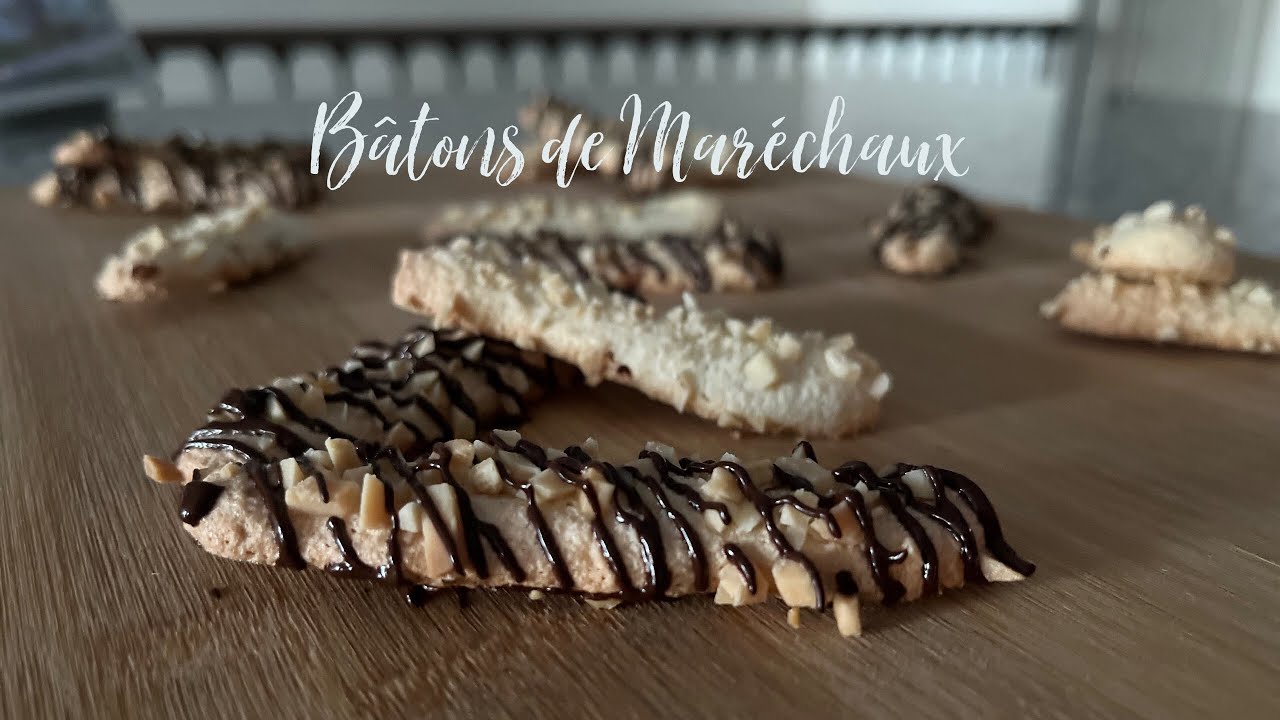 B&acirc;tons de Mar&eacute;chaux | Almond Meringue Cookies | Insatiable