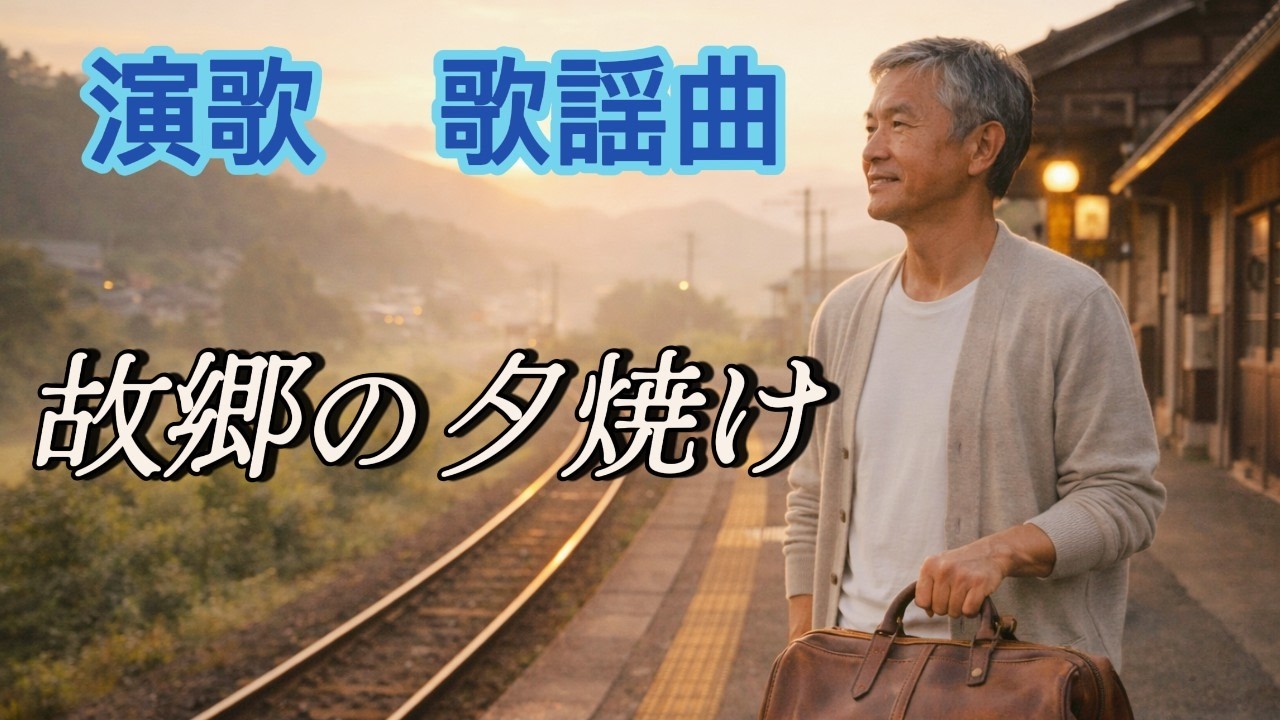 故郷の夕焼け　～これからも君と歩いていこう～　今ここに生きている　[パル尾の世界] の演歌・歌謡曲　#哀愁 #昭和歌謡 #昭和歌謡カバー #昭和 #昭和演歌 #歌詞動画 #あなたの心に