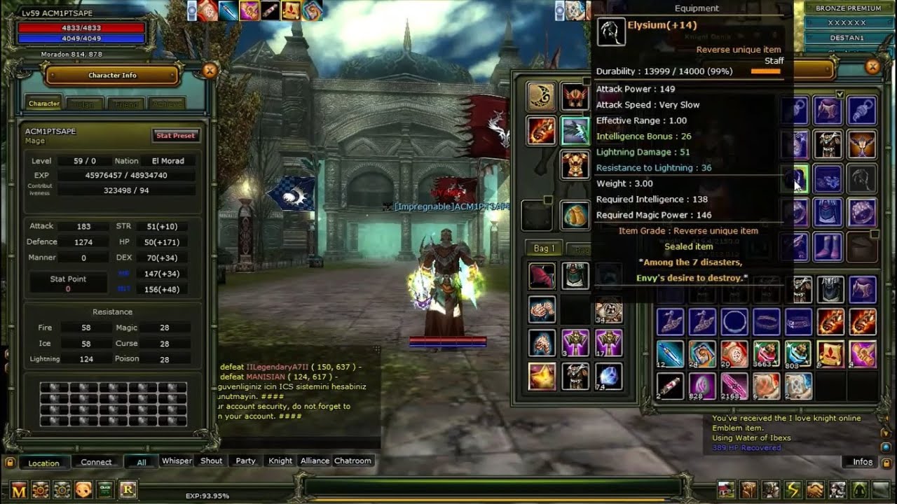 Destan Ardream LR mage 4 /Elysium+14 Reb & Dual Akara Imir +3