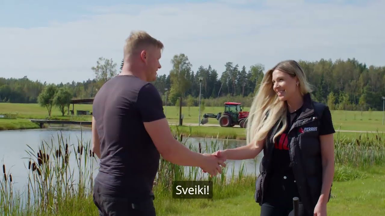 Kioti DK 6020CH darbībā atpūtas kompleksā 