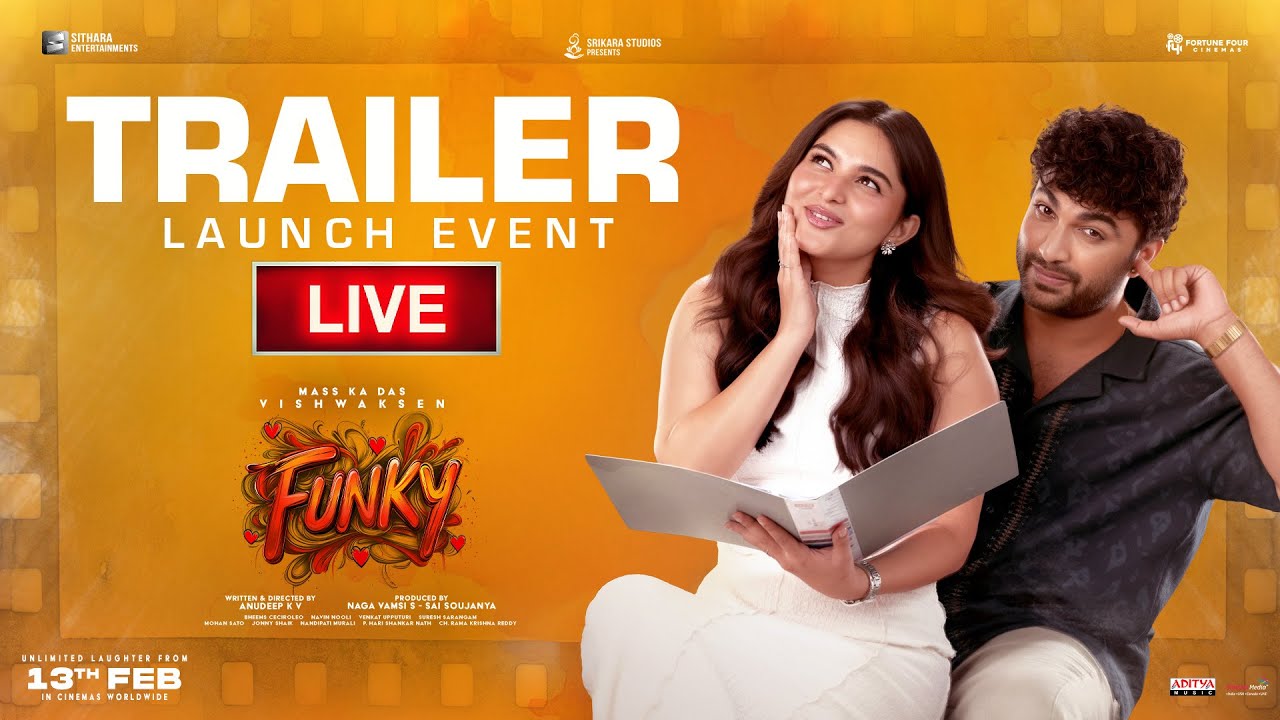 FUNKY TRAILER Launch Event LIVE | Vishwak Sen, Kayadu Lohar | Anudeep | Bheems Ceciroleo