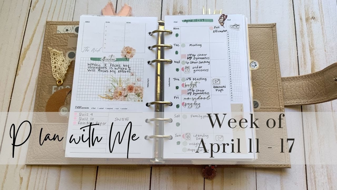 PLAN WITH ME | WEEK OF APRIL 11 - 17, 2022 | PERSONAL RINGS