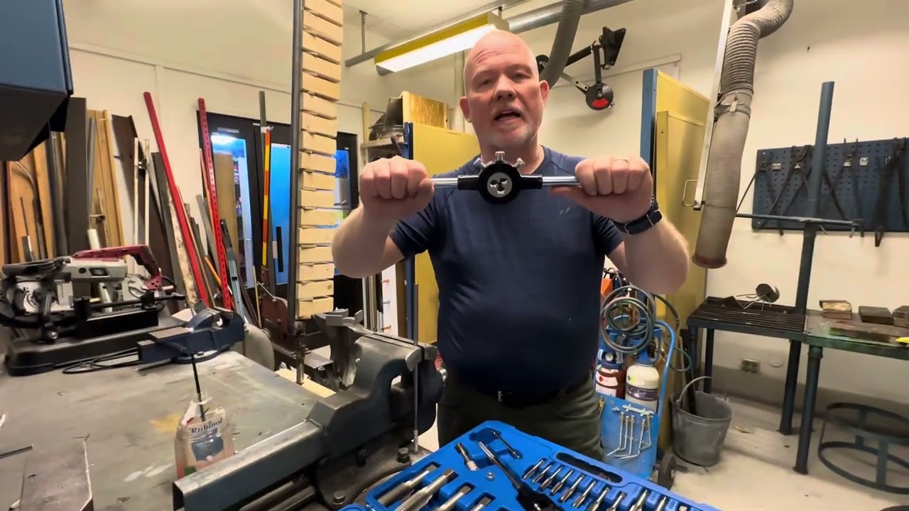 Så skär du gängor på en metallstång