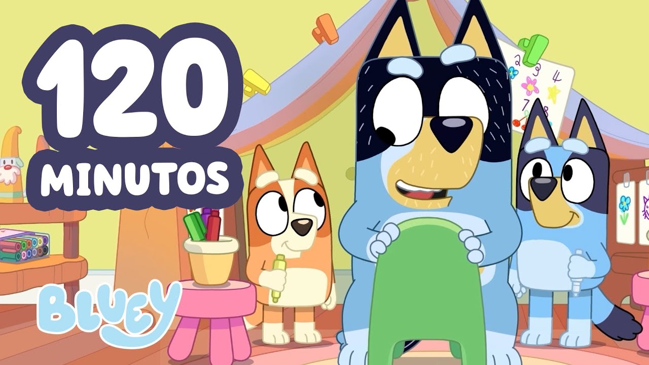 🔴EN VIVO: 2 HORAS de Diversión Creativa en Familia con Bluey 😃 ✏️ | Bluey Español Canal Oficial