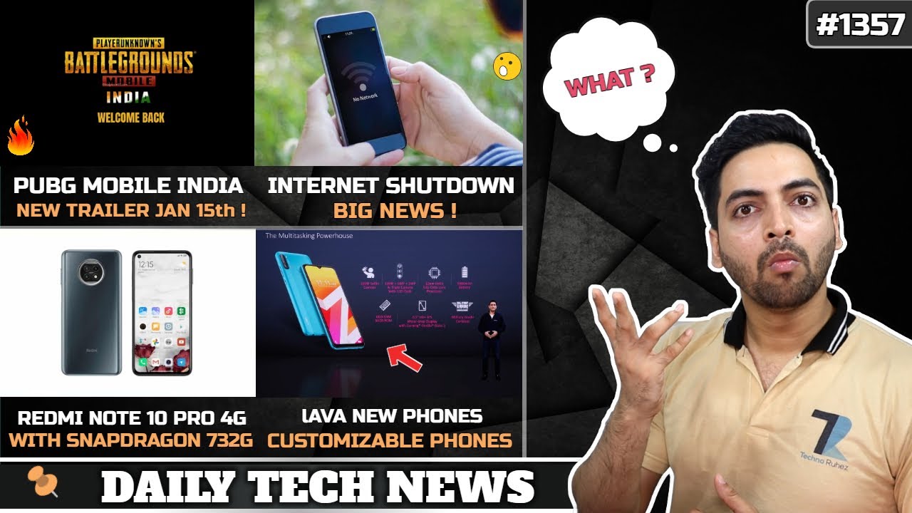 PUBG Mobile India Relaunch😍,Lava Z2,Z4 & Z6 India,Internet Shutdown India,Redmi Note 10 Pro SD 732G