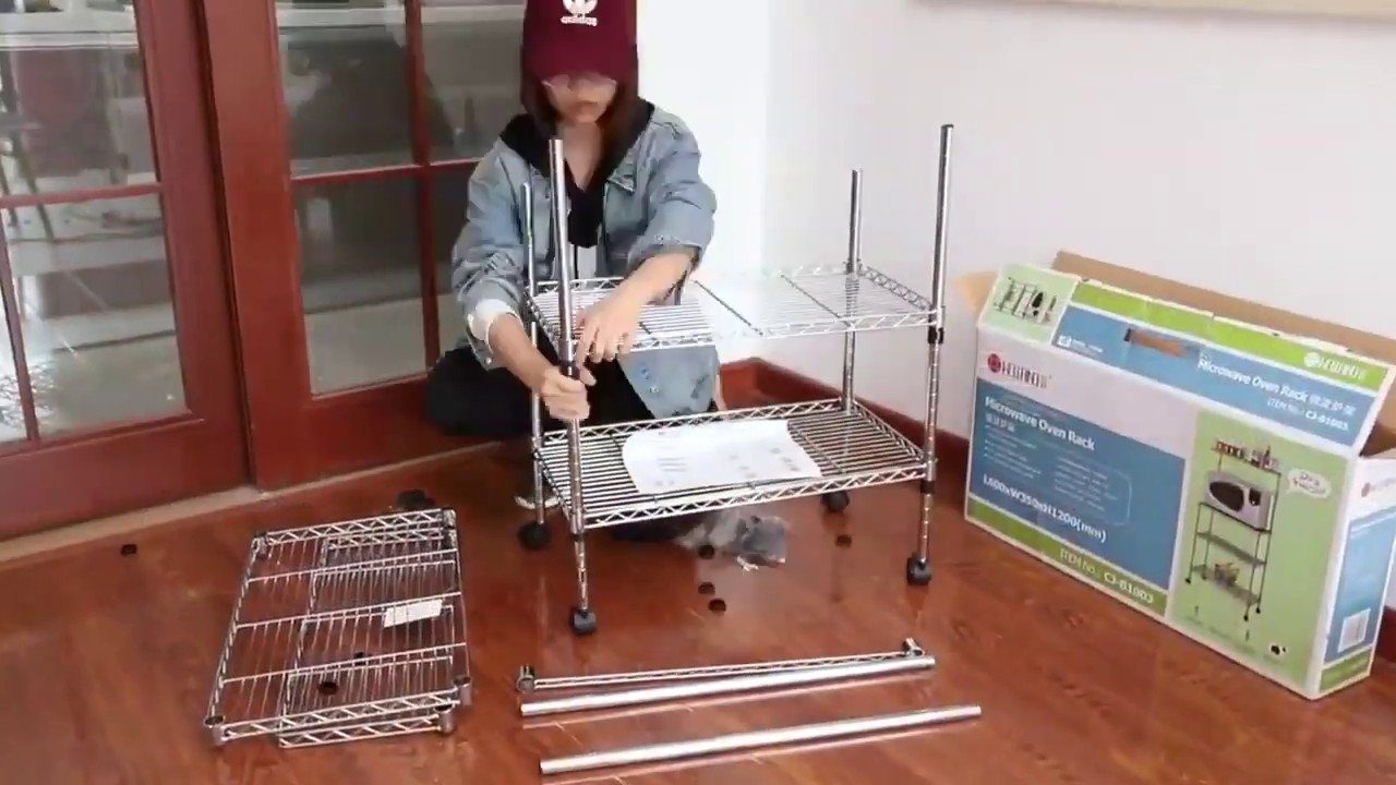 Create efficient kitchen storage with the steel rack cart