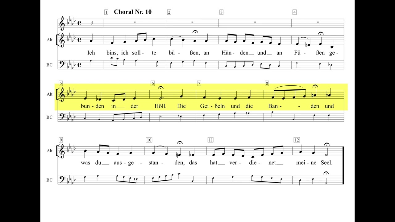 Matthäuspassion 2024 BWV 244 TEIL EINS Einstudierung Alt 1 (Coro I)