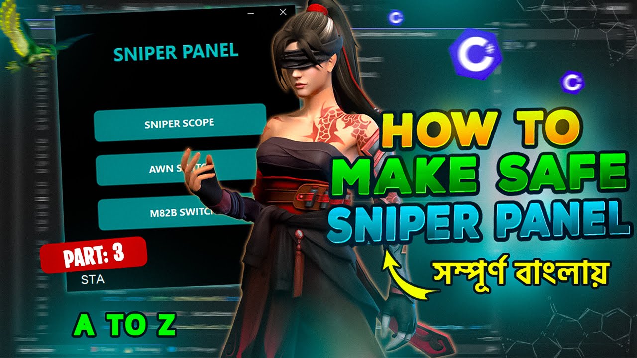 How to Make Free Fire Panel C# Bangla 🎯 A To Z || Sniper Panel Make Free Fire || #part3
