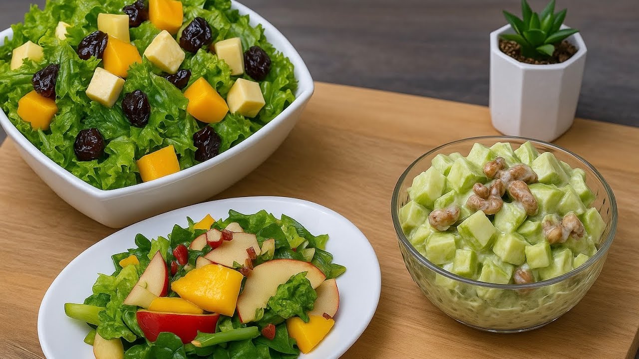 🥗🍏🥭 Trilog&iacute;a de Ensaladas Saludables y Nutritivas 🌿✨