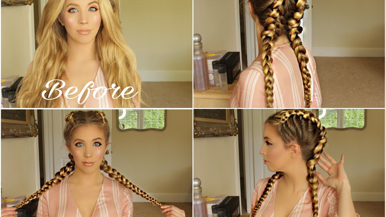Boxer Braids Tutorial || Double Dutch Braids | Cornrows