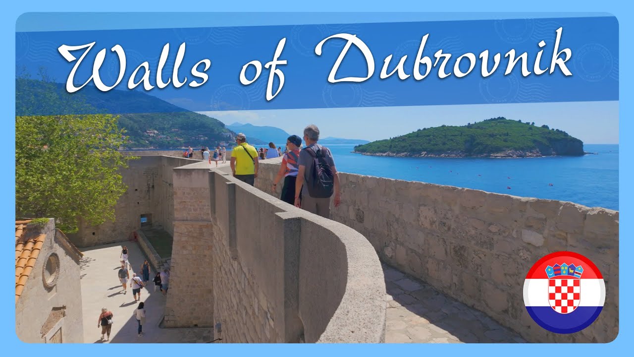 🌊 Dubrovnik Walls Experience🚶‍♀️No Talking, Just 4K Views 🇭🇷