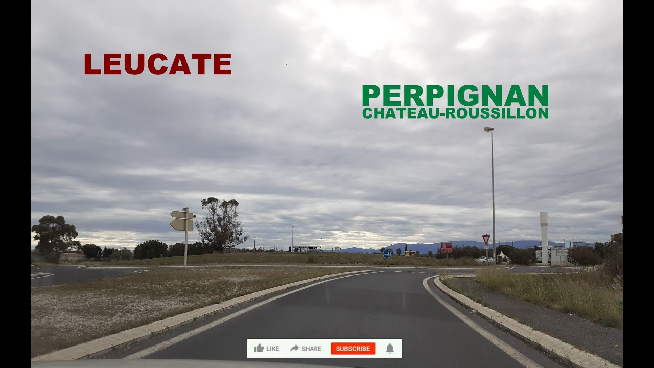 ASMR RELAXATION : DRIVING ON FRENCH ROADS PART 11 (Conduite entre LEUCATE et PERPIGNAN)