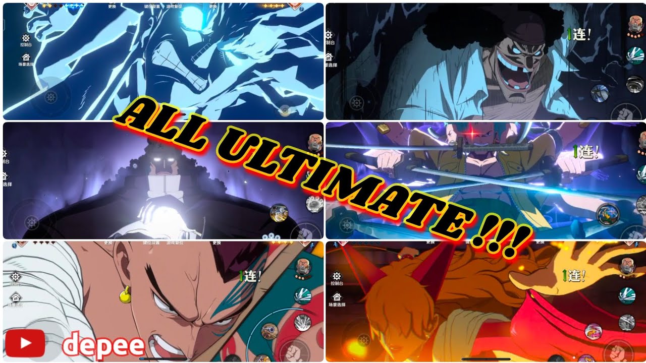 All Character Ultimate Skill - One Piece Ambition [60fps]