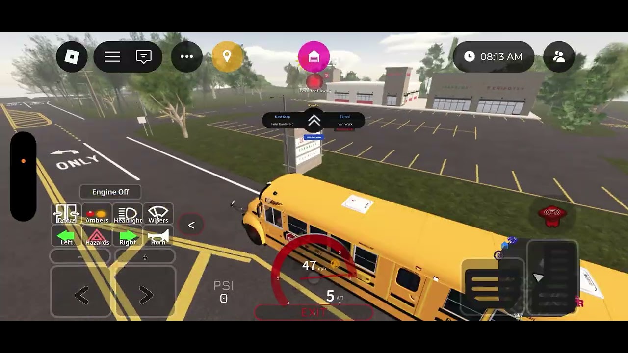 I was a bus driver in Roblox, regional school bus co
