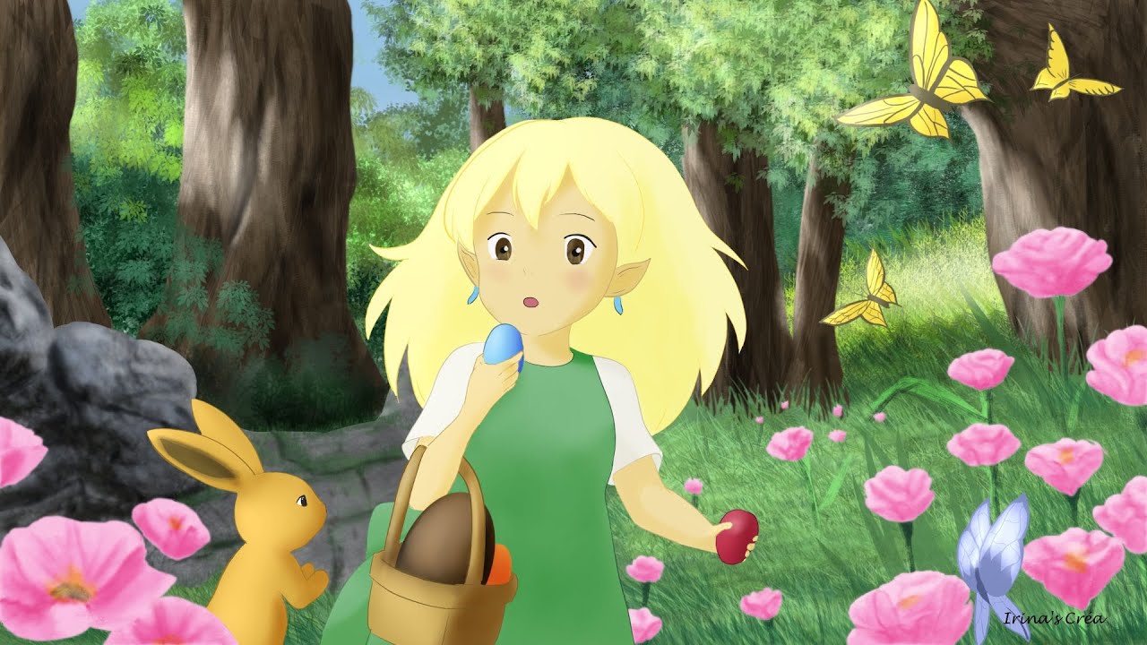 🌸 Timelapse – Illustration  Vgen Challenge Avril 2025 🐣 | Style Ghibli ✨