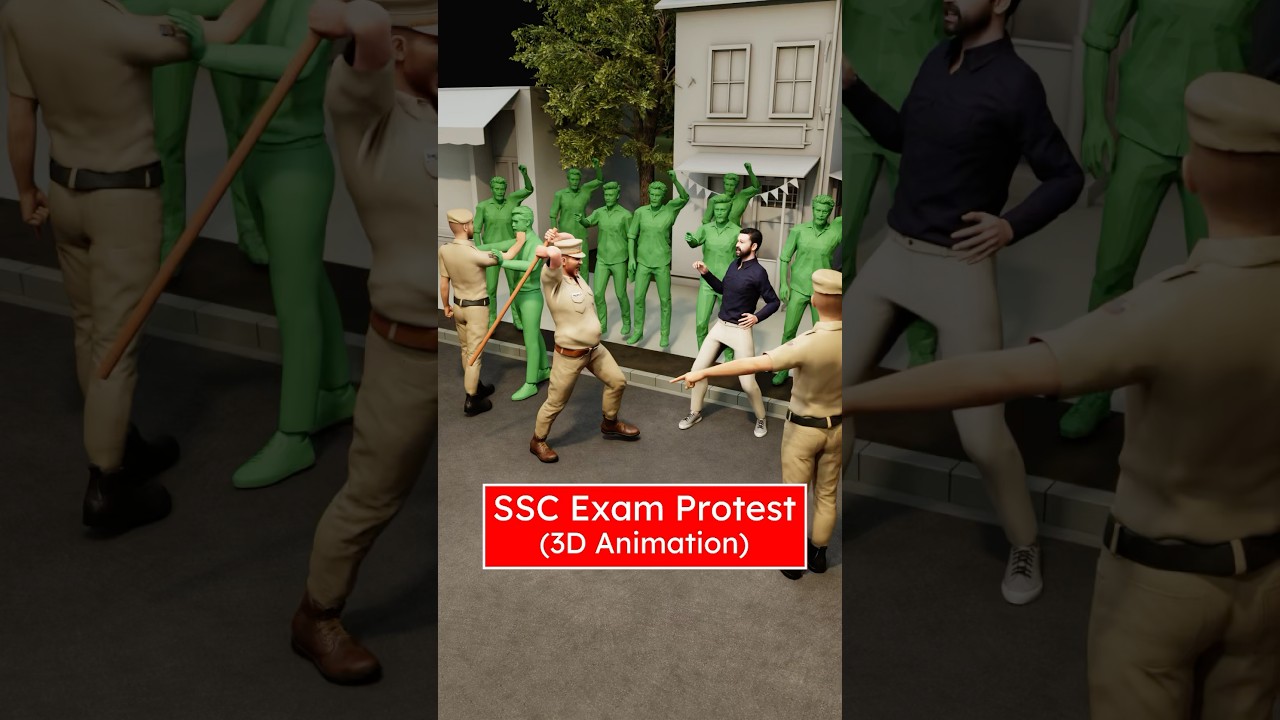 SSC Exam Protest (3D) by Professor Of How