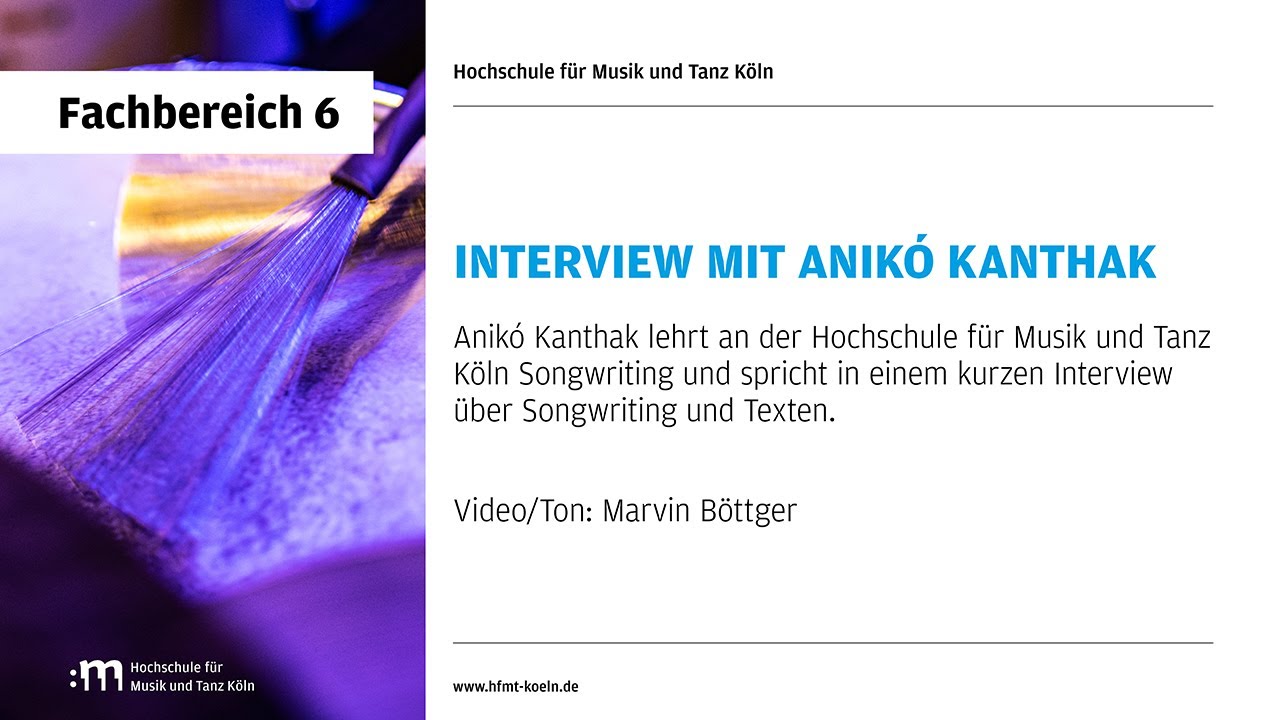 Interview mit Anikó Kanthak - Songwriting und Texten