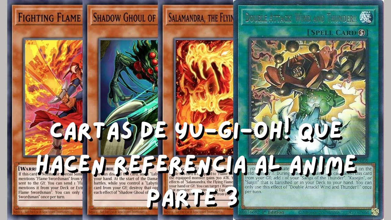 Cartas de Yu-Gi-Oh! que hacen referencia al anime Episodio 3