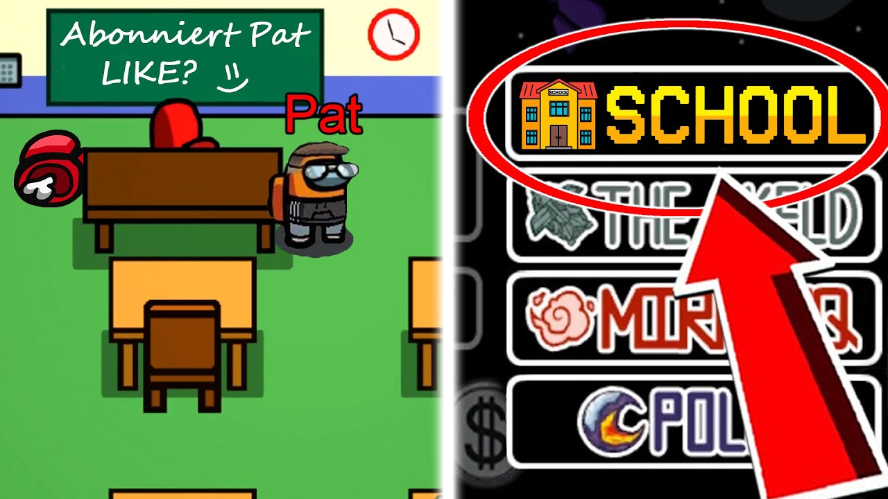 NEUE EIGENE KARTE *SCHULE* in Among Us (Map Mod)