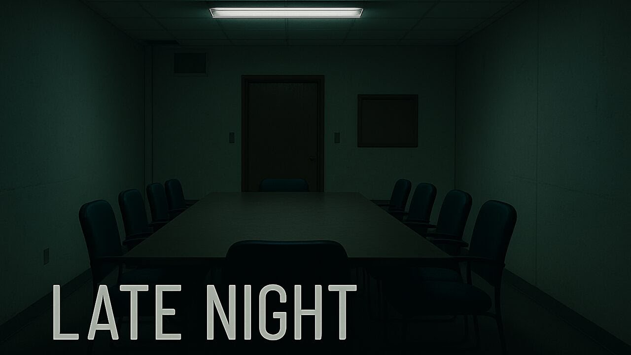 Empty Conference Room Ceiling Light Buzz – Deep Focus Ambience () - 7 Hours