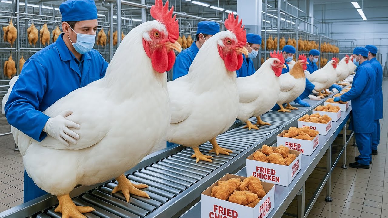 Inside the Fried Chicken Factory (Full Process) - Where Fried Chicken Becomes a Million Dollar Foods