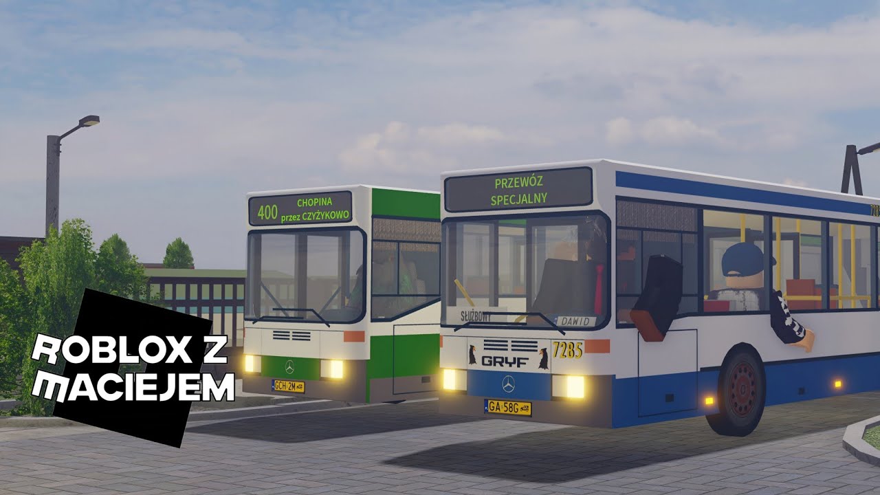 Roblox z Maciejem #182 - Urbanmove MZK Chojnice: nowości na mapie -  Grabiny Zamek, Kępa Grabska