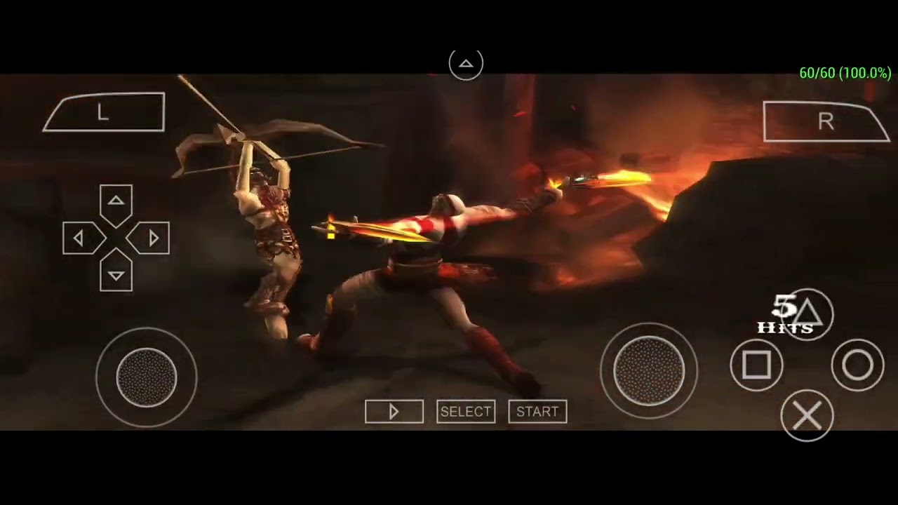 God of war Ghost of sparta phone gameplay psp emulator 