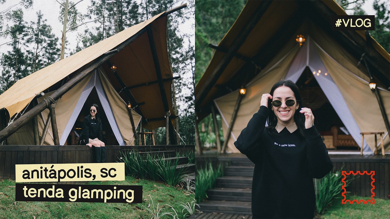 acampamento? conheci uma tenda de glamping  | airbnb guardião da montanha | anitápolis/sc