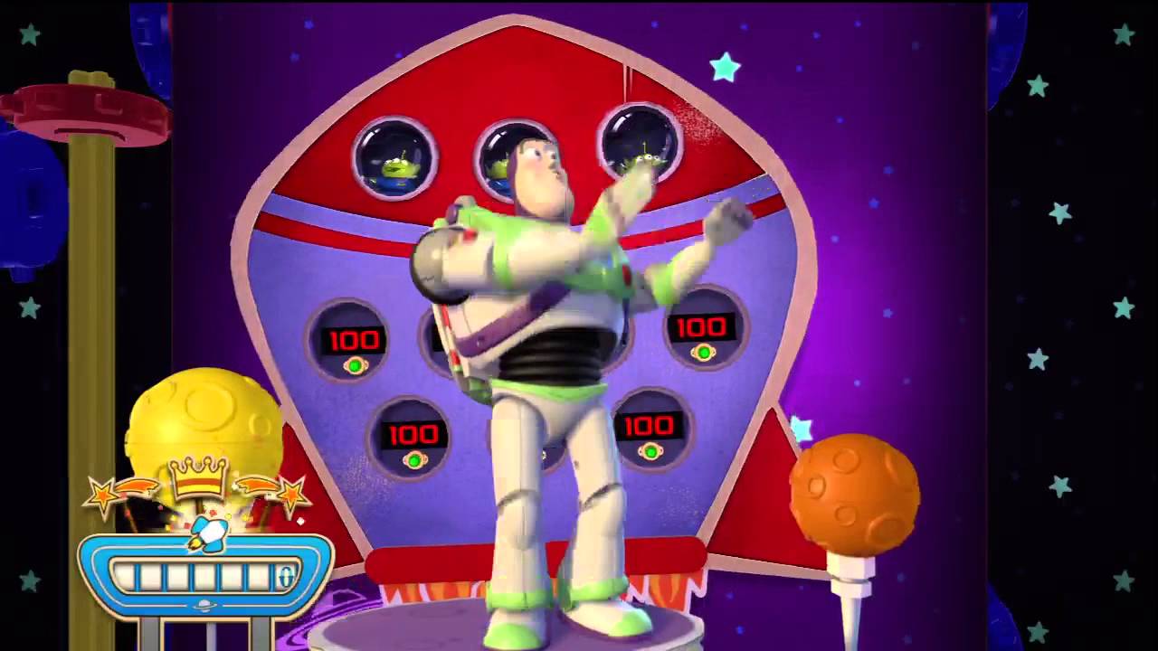 Toy Story Mania! Xbox360 Space Fontier Level Kinect Play