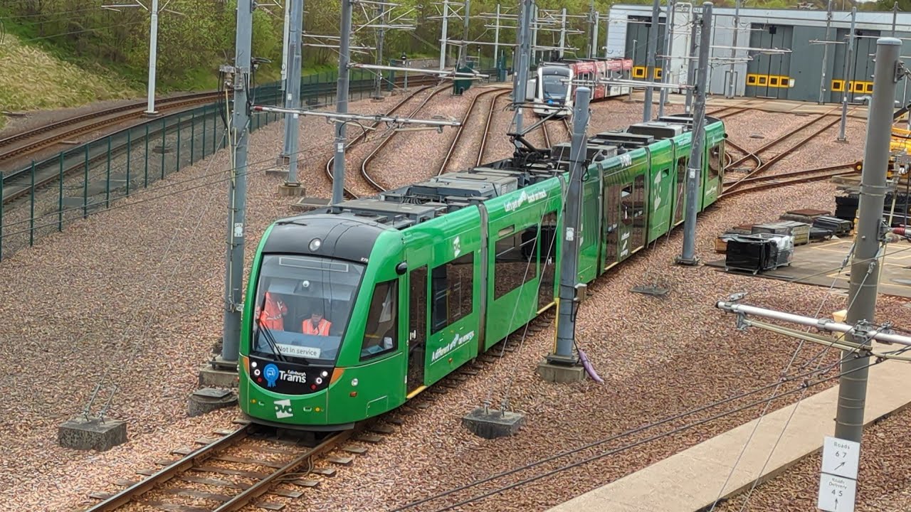 Edinburgh Trams around Gyle Newhaven and Leith