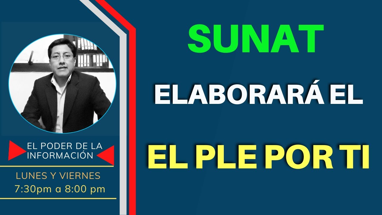 Si estas omiso a la presentacion del PLE,SUNAT lo hara por ti.