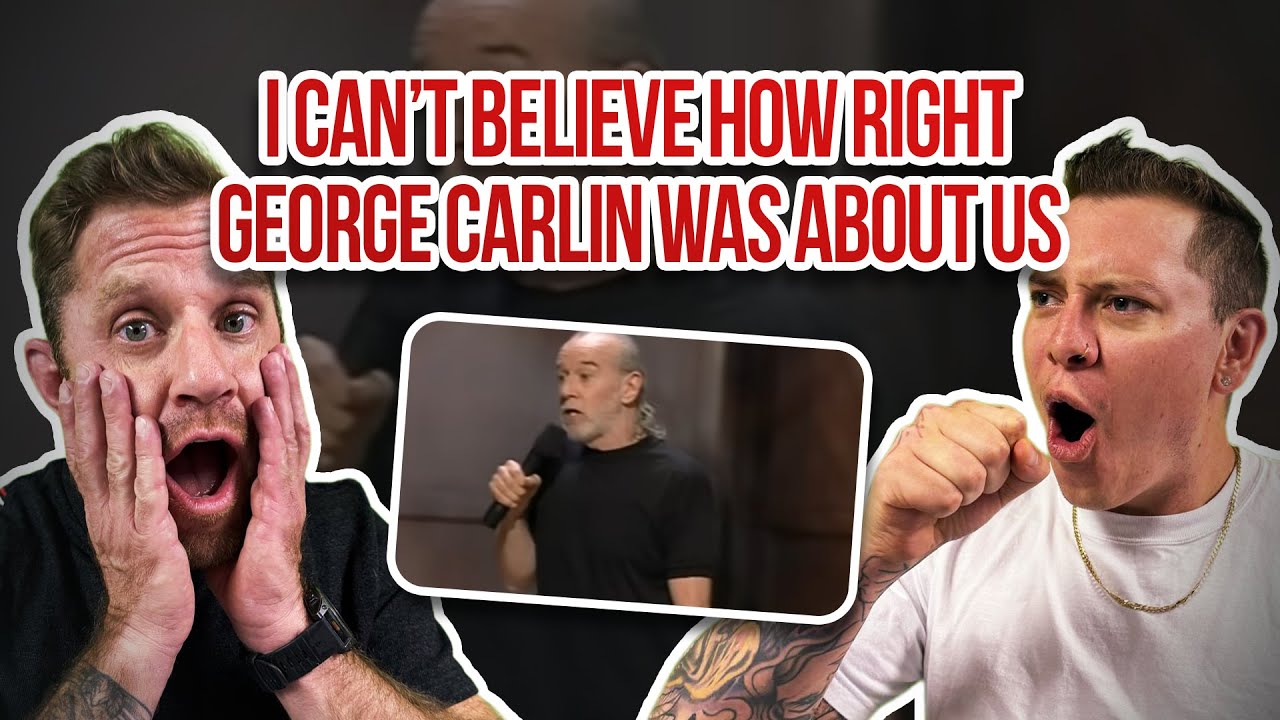 George Carlin Could See The Future! FIRST REACTION To George Carlin - Cultural Issues