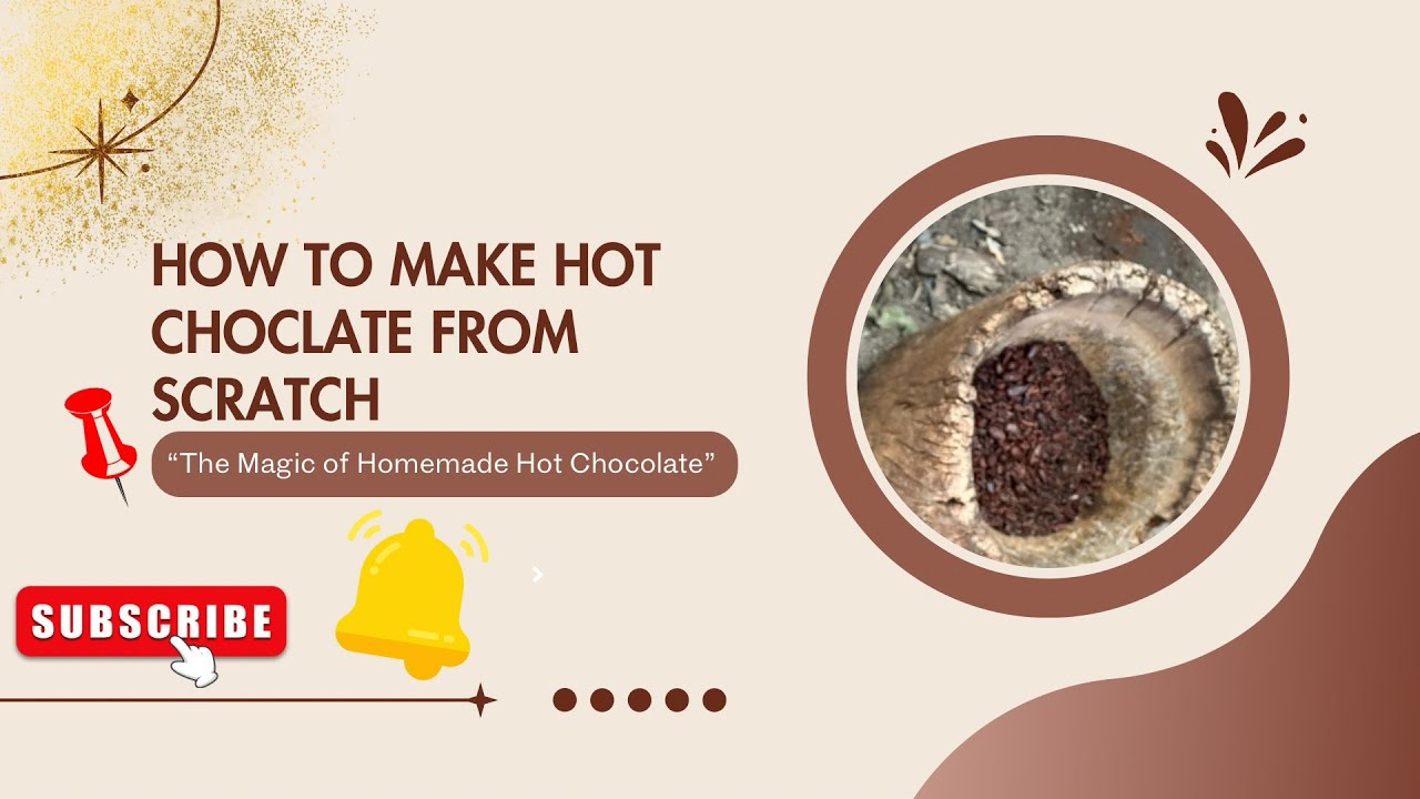 How to make chocolate tea from scratch | with chocolate/cocoa beans 
