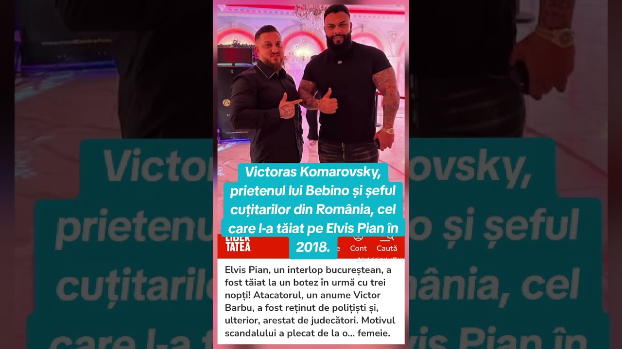 Elvis Pian tăiat de Victoras Komarovsky prietenul lui Bebino 😈⛔️❗️