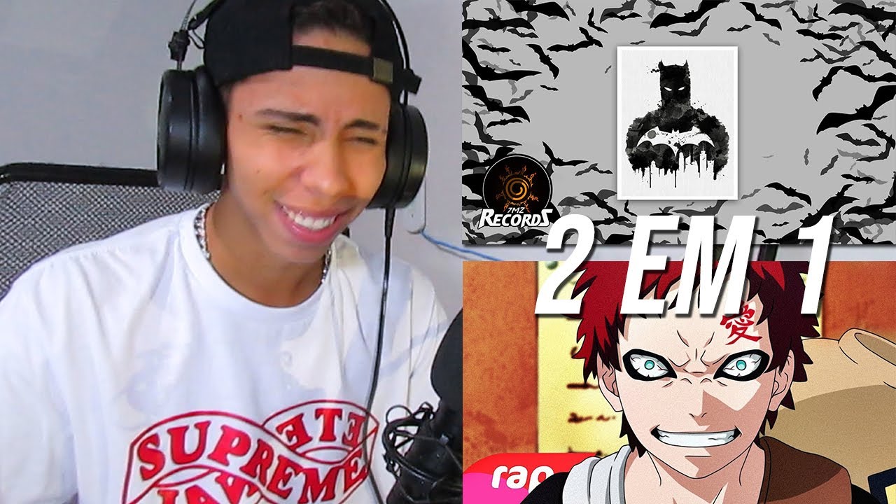 REACT [2 em 1] BATMAN & Gaara (Naruto) - CAIXÃO DE AREIA | NERD HITS