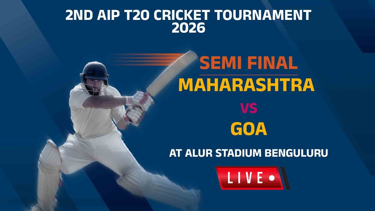 LIVE | 2nd AIP T20 Cricket tournament 2026 Semi Final Maharashtra Police vs Goa Police...!