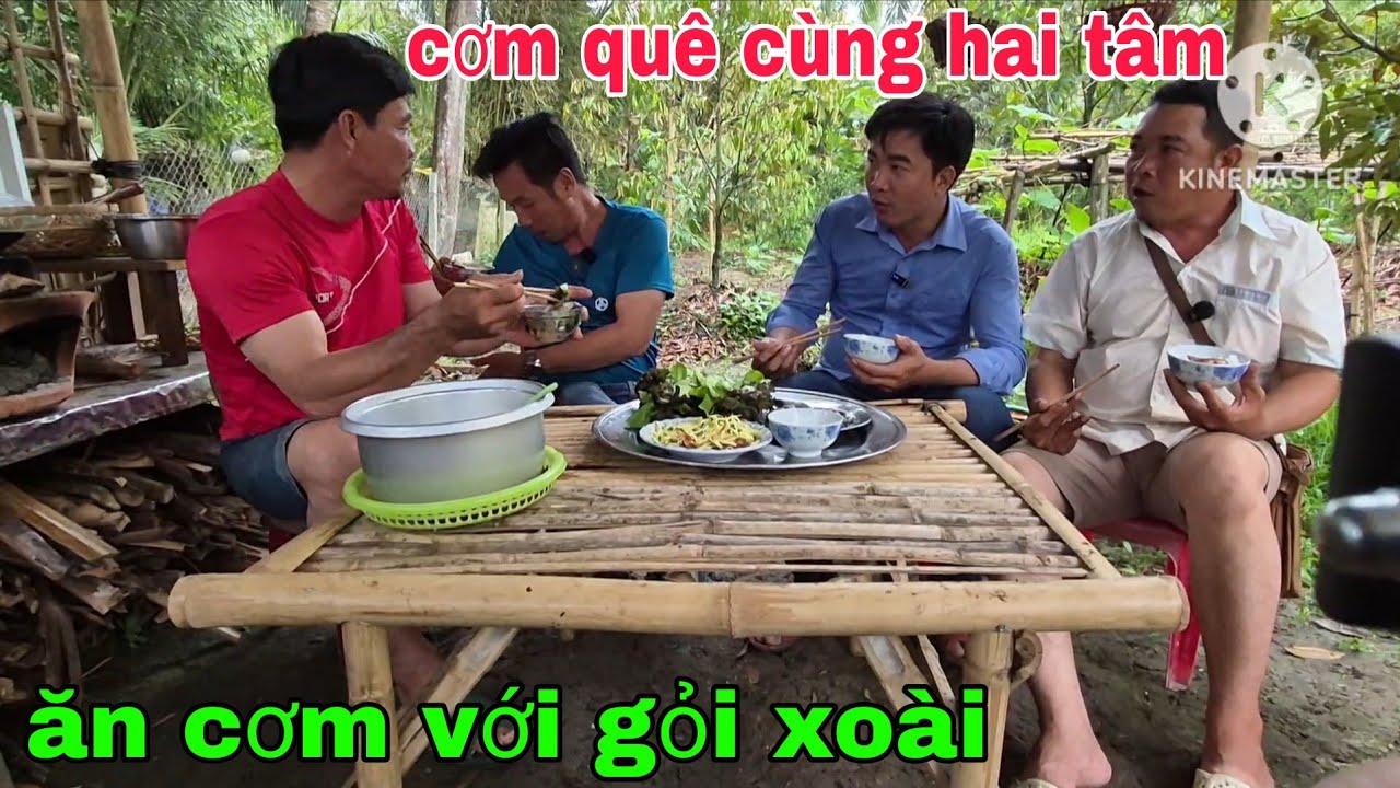 Hai tâm miền tây cùng Cơm quê mời cả nhà ăn cơm cá rô phi gỏi xoài thơm ngon 
