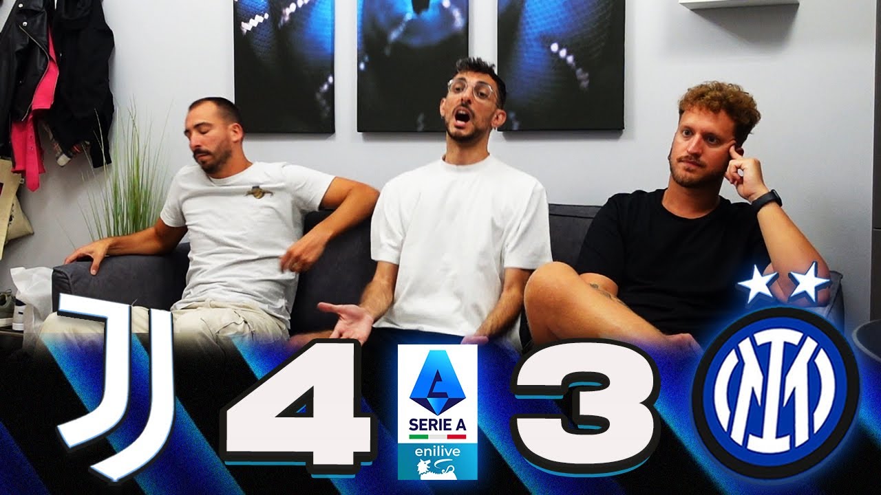 ADZIC CI PURGA AL 91' | LIVE REACTION TIFOSI INTERISTI | JUVENTUS 4-3 INTER SERIE A 25/26 | GOL HD