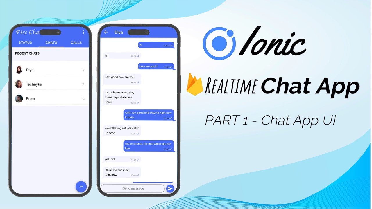 Ionic Realtime Chat App using Firebase - Part 1 - ChatRoom & Message Screen