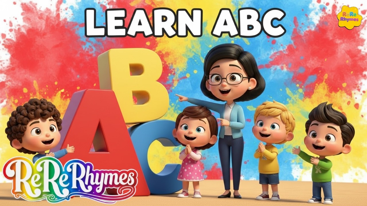 Colorful ABC Song 🌈 | Learn Letters with Colors | Phonics Song | Nursery Rhymes 🌈